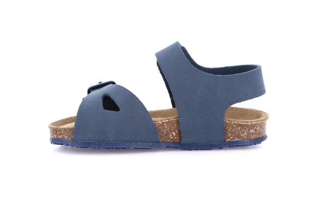 Closed sandal with tear closure and buckle | AFRE SB2135 - BLUE | Grünland Junior