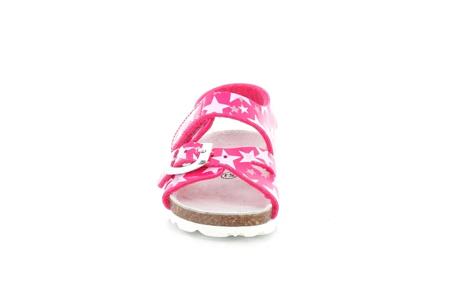 Sandaletto in vernice stampata | ARIA SB2139 - FUXIA-BIANCO | Grünland Junior