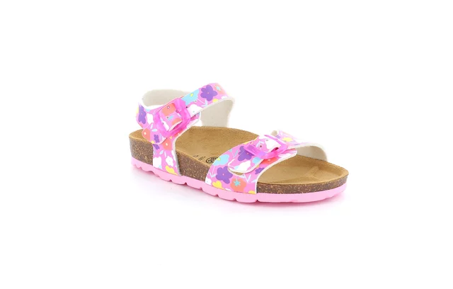 Sandale mit Blumenprint | LUCE SB2152 - rosa multi