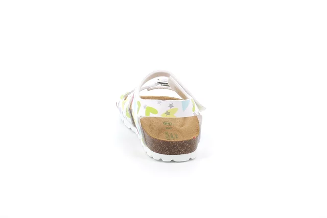 Sandalo a stampa bicolor| LUCE SB2154 - BIANCO-MULTI | Grünland Junior