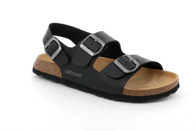 Men's sandal in cork | BOBO SB3005 - black