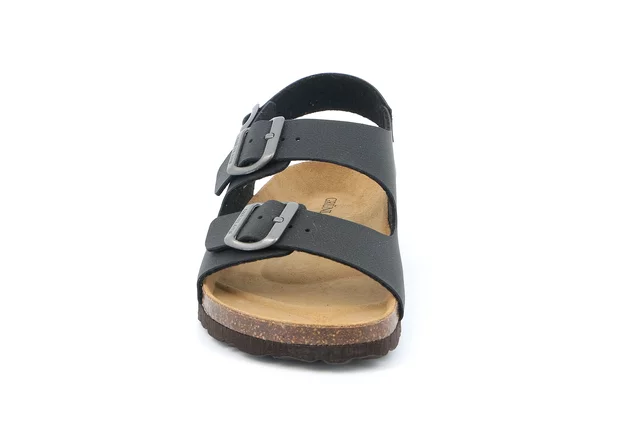 Sandal in Cork for Men | BOBO SB3645 - BLACK | Grünland