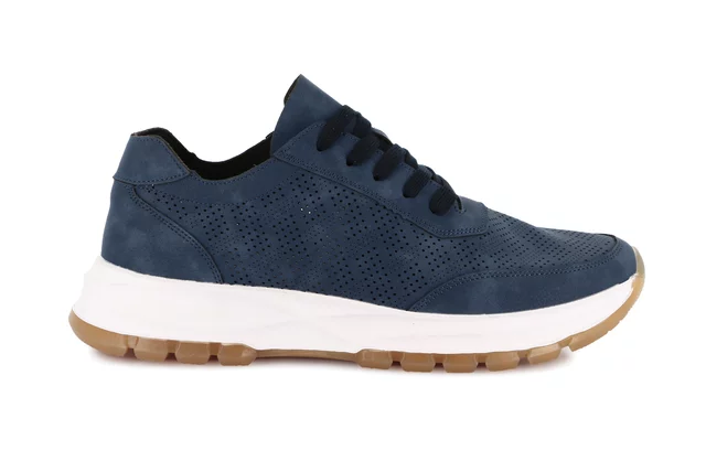 Men's sneakers with micro perforations | BOST SC0197 - BLUE | Grünland