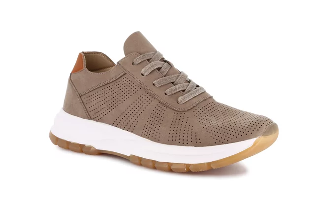 Men's super sporty shoe with perforations | BOST SC0793 - taupe