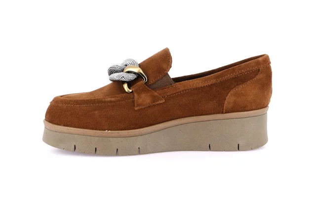 City suede moccasin | REXX SC2141 - CUOIO | Grünland