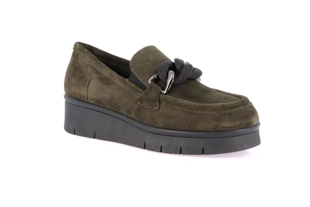 City suede moccasin | REXX SC2141 - OLIVA | Grünland