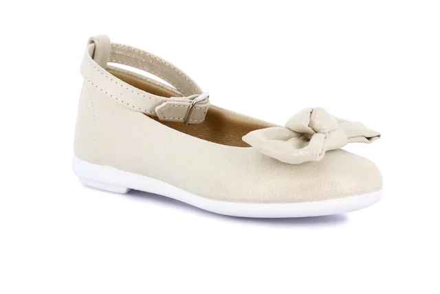 Ballerina con fiocco e cinturino  SC2144 - platino