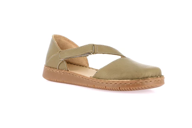 Offener Schuh mit natürlichem Komfort | INAD SC2159 - oliva