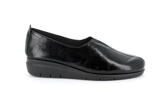 Comfort slip-on in patent leather SC2541 - BLACK | Grünland