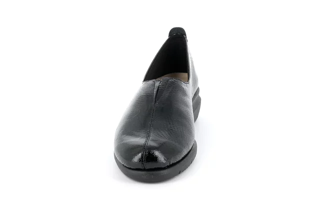 Comfort slip-on in patent leather SC2541 - BLACK | Grünland