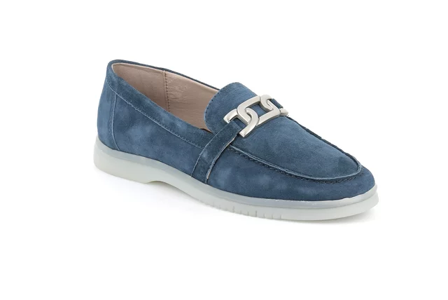 Moccasin in suede | TACO SC2840 - blue
