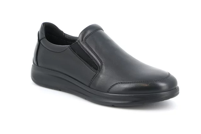 Men's leather slip-on SC2957 - BLACK | Grünland