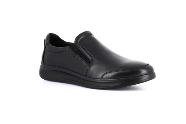 Men's leather slip-on SC2957 - BLACK | Grünland