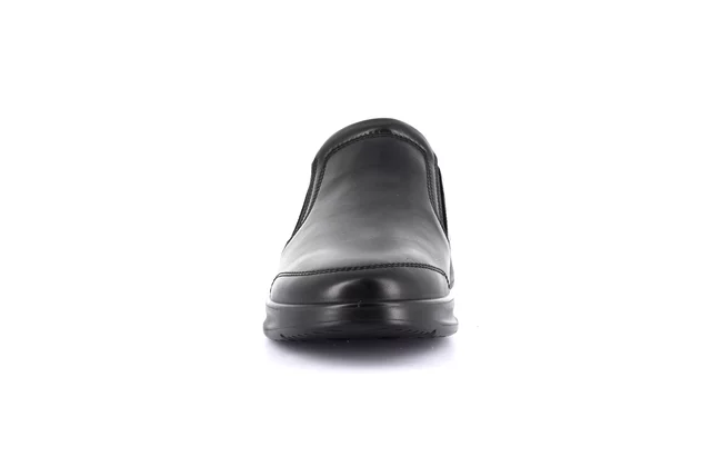 Herren Leder Slip-on SC2957 - Schlecht - SCHWARZ Farbe | Grünland
