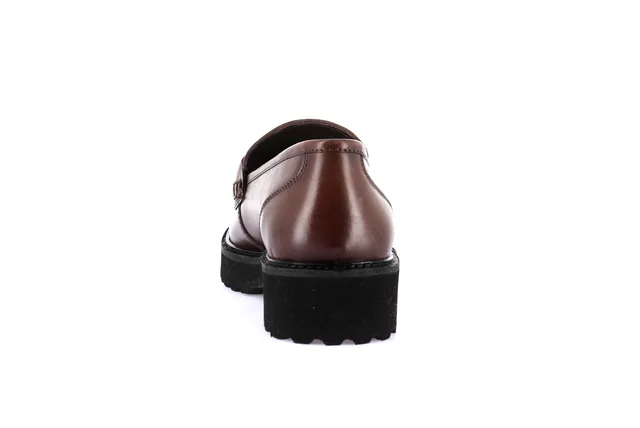 Women's moccasin in genuine leather | AURE SC4224 - COGNAC | Grünland