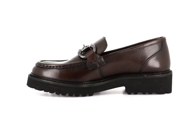 Women's moccasin in genuine leather | AURE SC4224 - TESTA DI MORO | Grünland