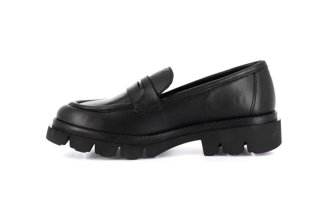 Mocassino in vera pelle | ROCE SC4318 - NERO | Grünland