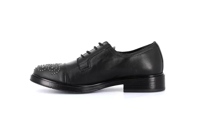 Women's moccasin in genuine leather | AFFE SC4354 - BLACK | Grünland