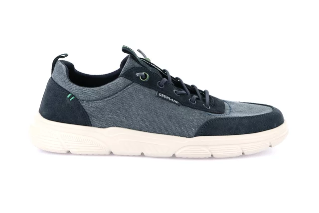 Sporty shoe with elastic laces | BITT SC4577 - NAVY | Grünland