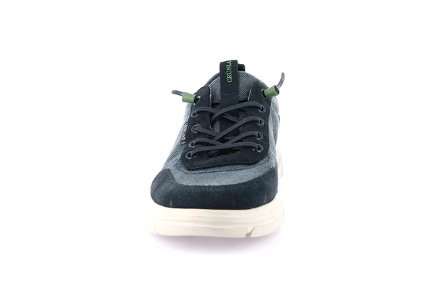 Sporty shoe with elastic laces | BITT SC4577 - NAVY | Grünland