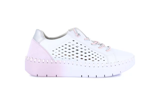 Superleichter Sneaker | SILI SC4583 - BIANCO-ROSA | Grünland