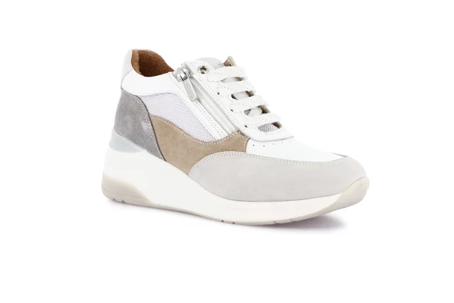 Sneaker con zeppa | SIFI SC4628 - bianco