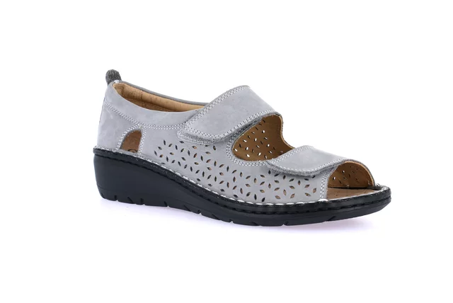 Open shoe with double velcro closure |NILE SC4881 - GREY | Grünland