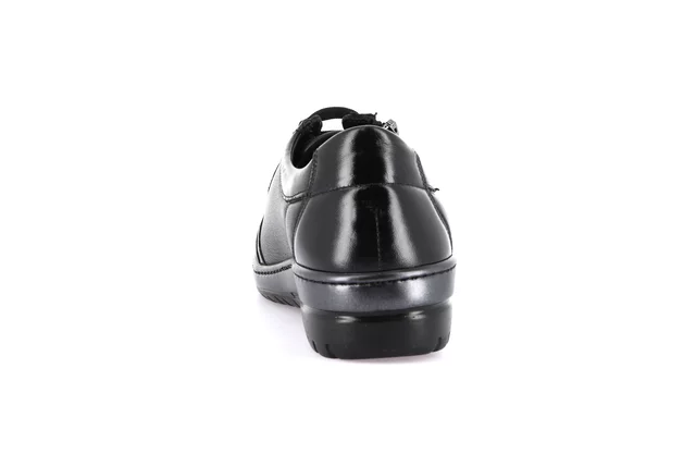 Total black stretch shoe with side zip | NILE SC5399 - BLACK | Grünland