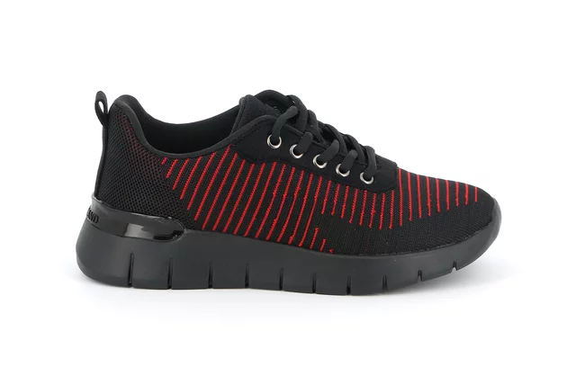 Lightweight sneaker | SACE SC5493 - NERO-ROSSO | Grünland