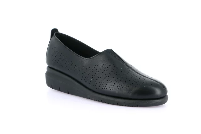 Slip on in leather | RYSA SC5509 - BLACK | Grünland