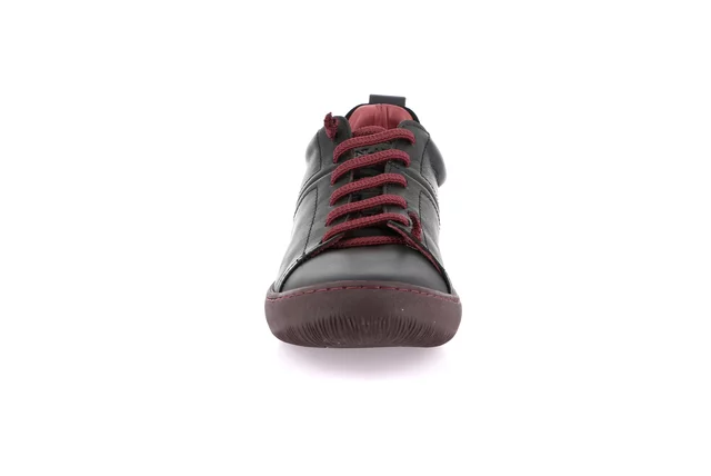 Urban sneaker with elastic laces | IMOD SC5609 - NERO-BORDO' | Grünland