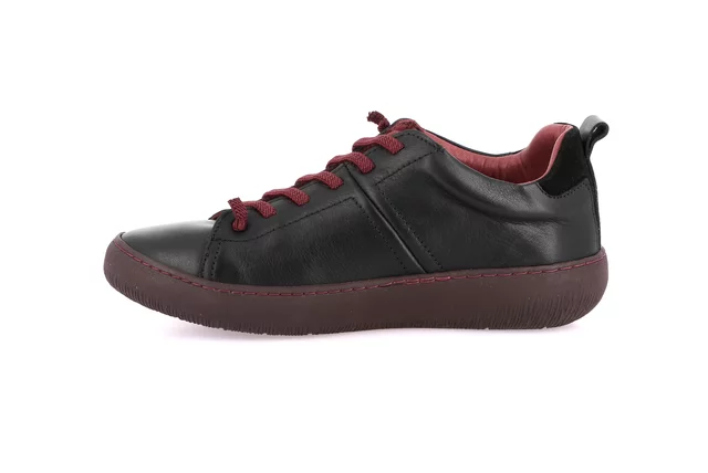 Sneaker urban con lacci elastici | IMOD SC5609 - NERO-BORDO' | Grünland