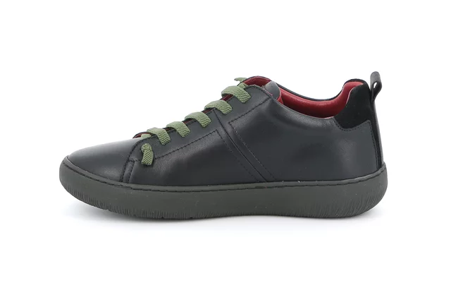 Sneaker urban con lacci elastici | IMOD SC5609 - NERO-OLIVA | Grünland