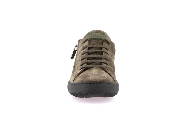 Sneaker in camoscio con zip | IMOD SC5610 - OLIVA | Grünland