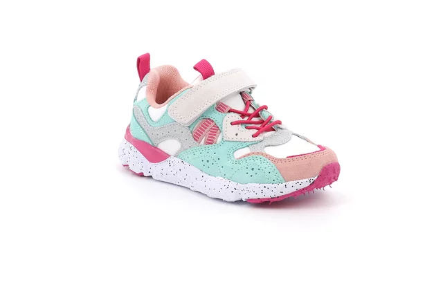 Patchwork-Sneaker für kleine Mädchen SC6201 - MENTA | Grünland Junior