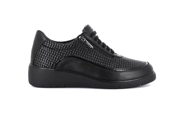 Komfort Sneaker | NETA SC6245 - SCHWARZ | Grünland