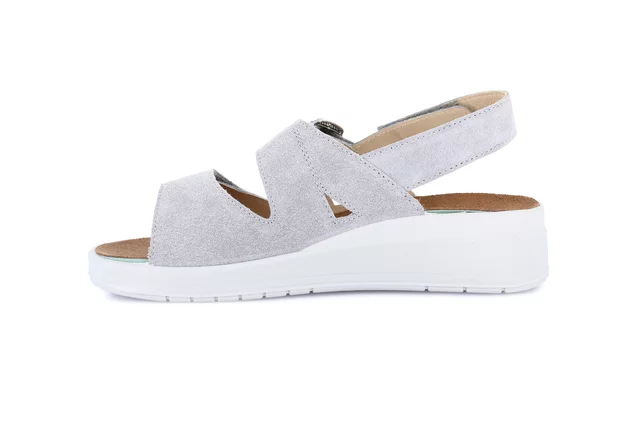Sandalo comfort con leggera zeppa | DIDA SE0184 - GRIGIO | Grünland