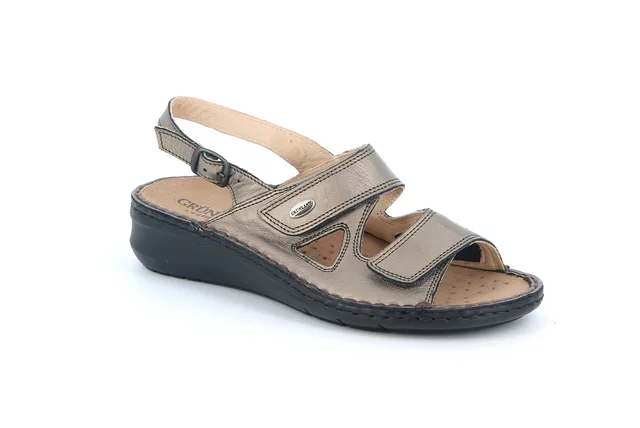 Comfort sandal | DAMI SE0207 - PIOMBO | Grünland