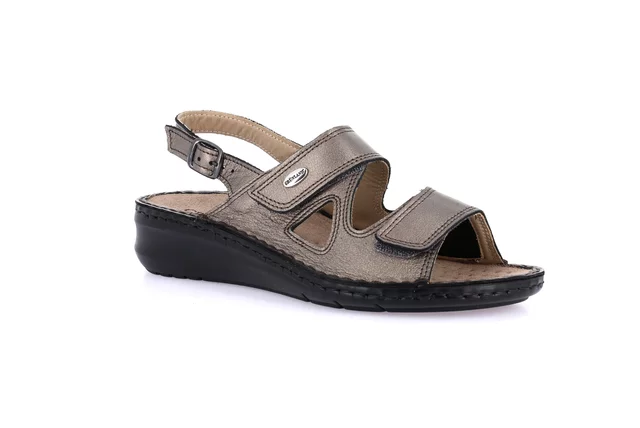 Comfort sandal | DAMI SE0207 - PIOMBO | Grünland