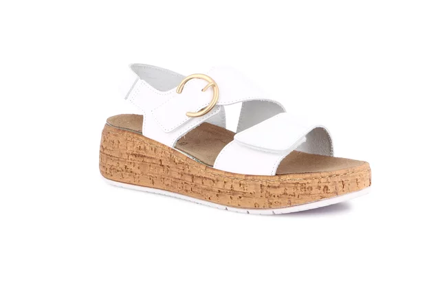 Sandalo doppia fascia regolabile | DAST SE0301 - bianco