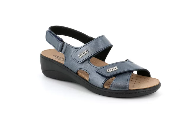 Sandale mit Strass | ESTA SE0416 - blau