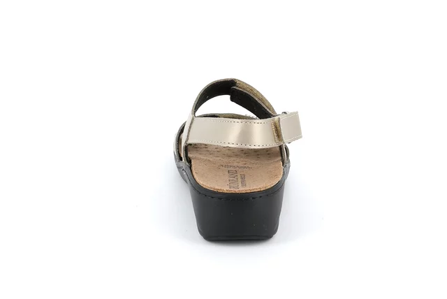 Sandal with Strass | ESTA SE0416 - PLATINO | Grünland