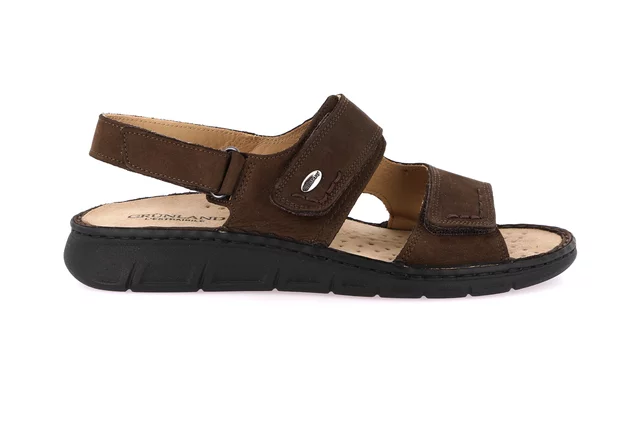 Sandal for man with triple hook-and-loop closure | LEPP SE0699 - MOGANO | Grünland