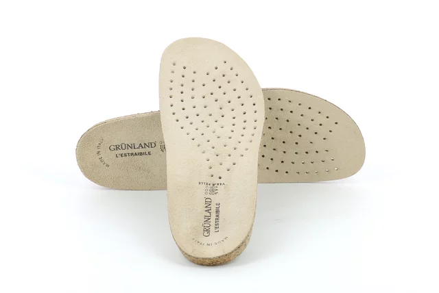 Removable footbed in natural cork and real leather XX0813 - NATURALE | Grünland