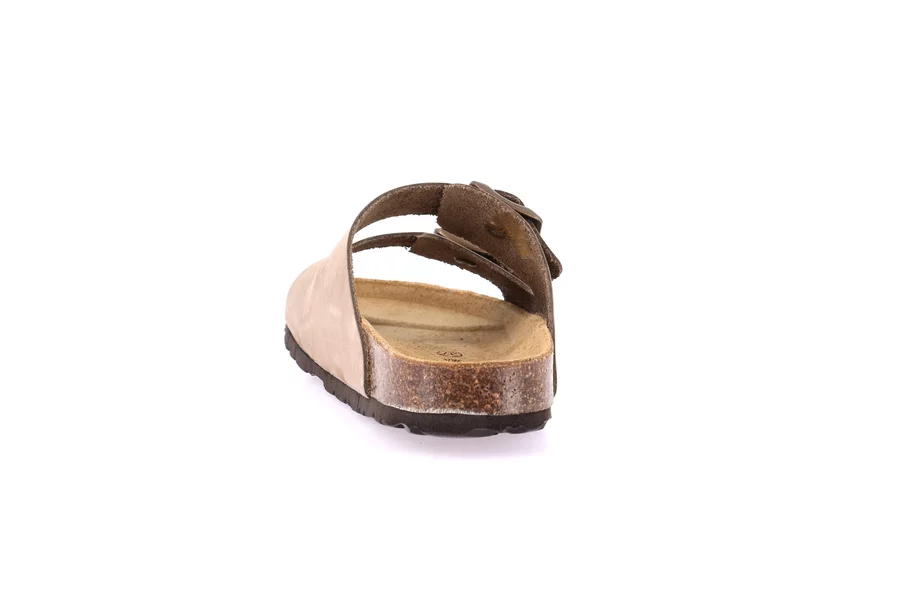 Women's cork slipper | SARA CB0003 - KAKI | Grünland