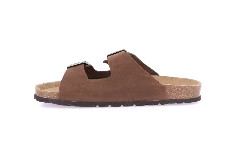 Women's cork slipper | SARA CB0003 - BROWN | Grünland