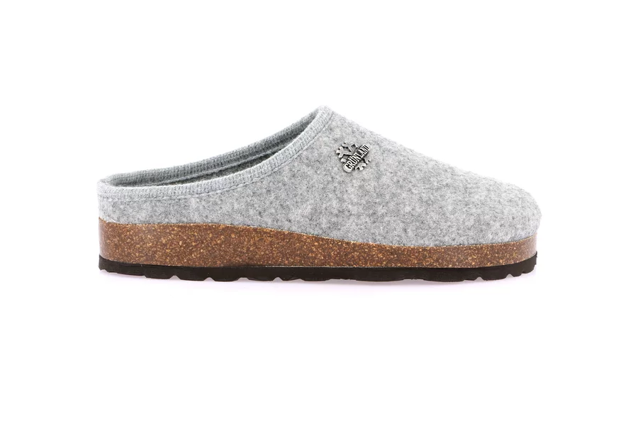 Cork slipper | SARA CB0169 - CENERE | Grünland