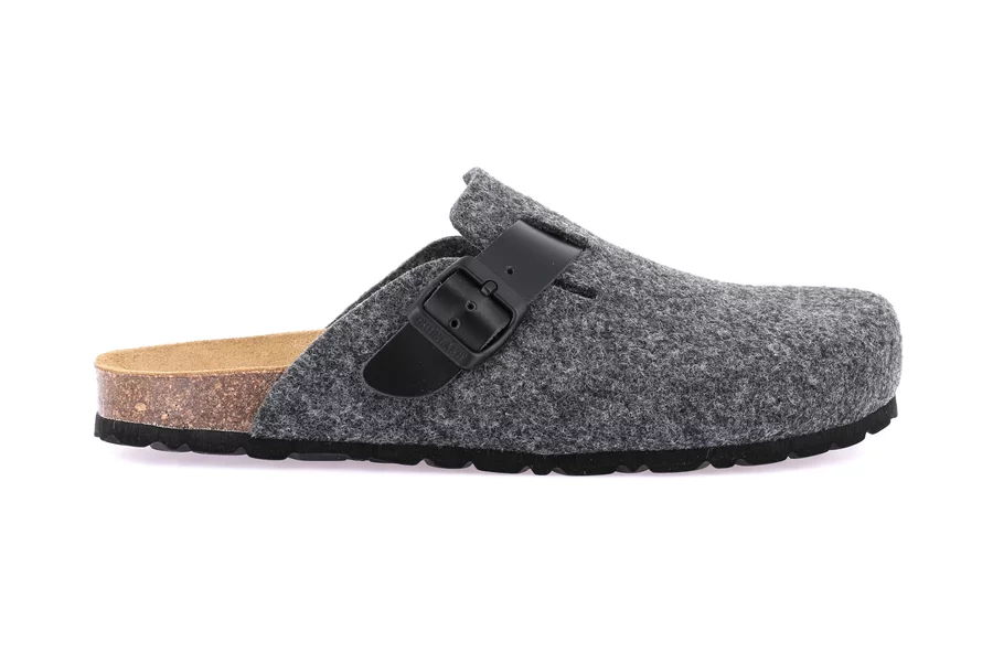 Men's slipper in cork and felt CB0185 - ASFALTO | Grünland