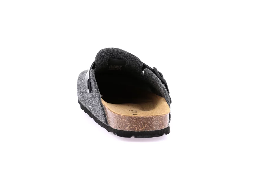 Men's slipper in cork and felt CB0185 - ASFALTO | Grünland