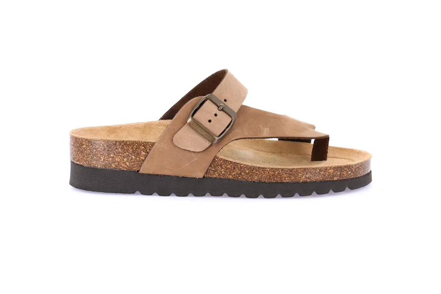 Ciabatta in sughero naturale e nabuk | HOLA CB0327 - TAUPE | Grünland